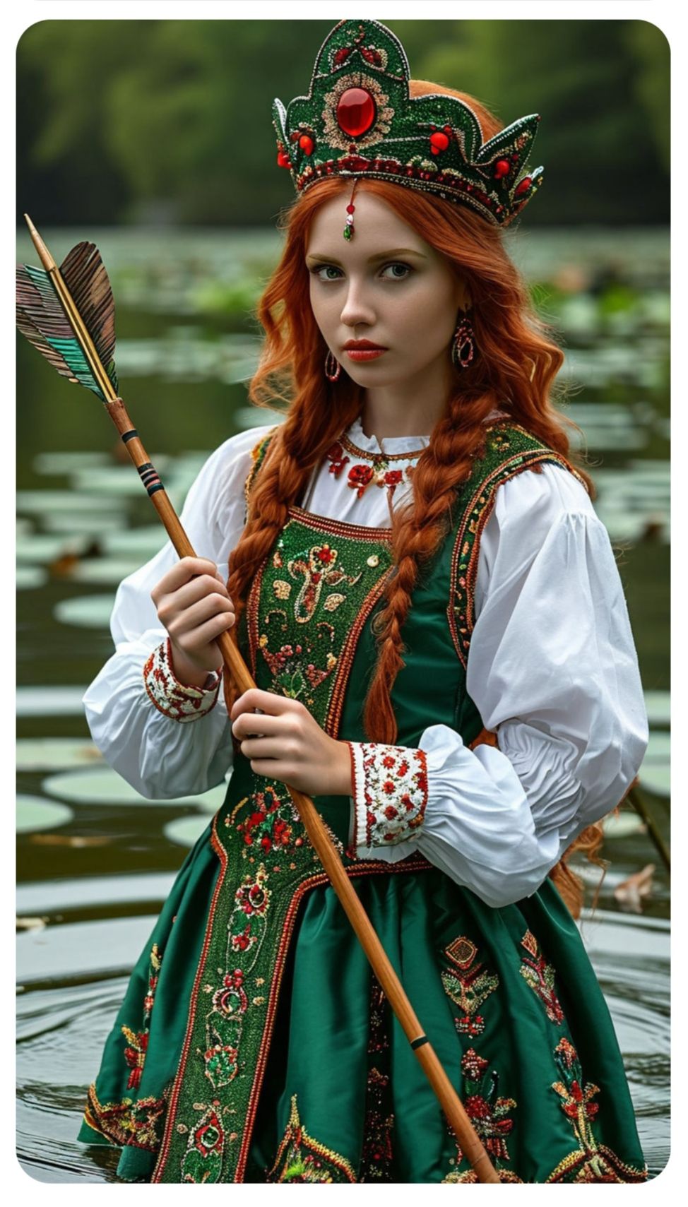 Nude girl Girls in Slavic costumes in Yichun